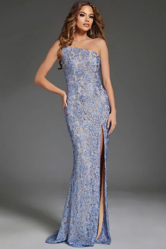 Jovani 43753 Long Formal Lace Evening Prom Dress