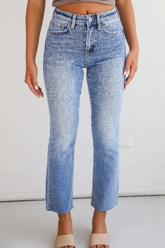 Lily Light Wash High-Rise Kick Flare Jeans