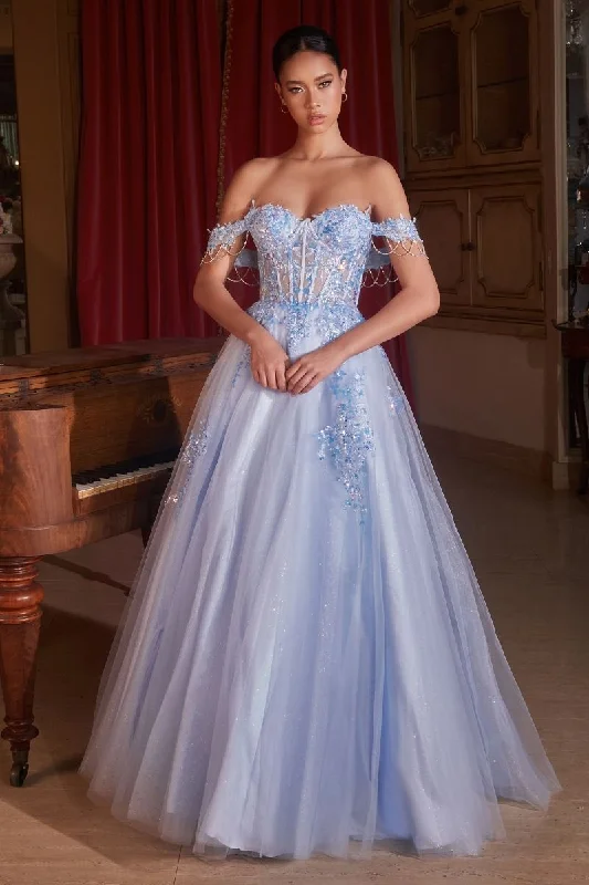 Cinderella Divine S490 Long Formal A Line Prom Ball Gown