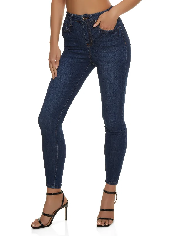 WAX Whiskered Skinny Ankle Jeans