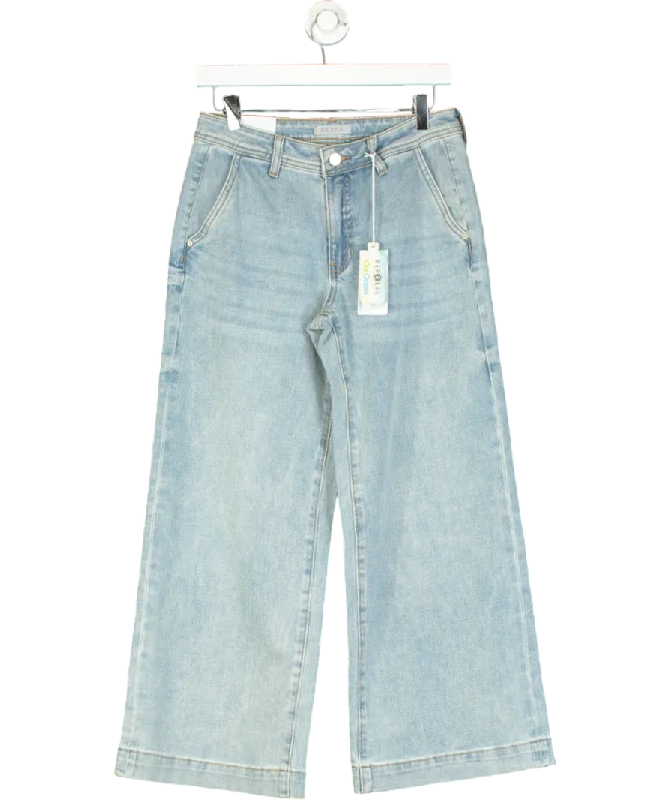 Guess Blue Jeans Wide Leg A Vita Media W27