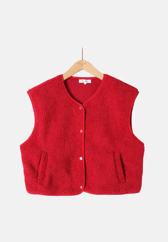 Billie Vest Red