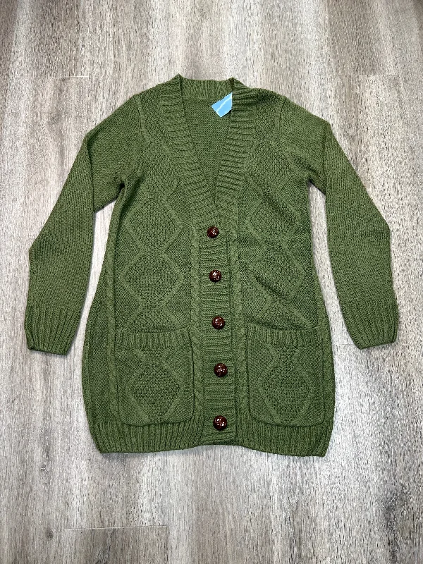 Cardigan By Clothes Mentor In Green, Size: S