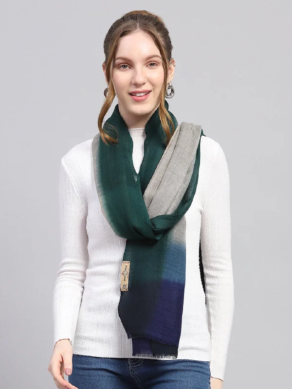 Women Multicolor Self Design Stole