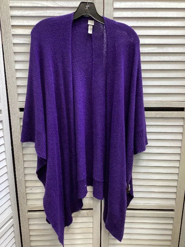 Cardigan By Chicos In Purple, Size: Os