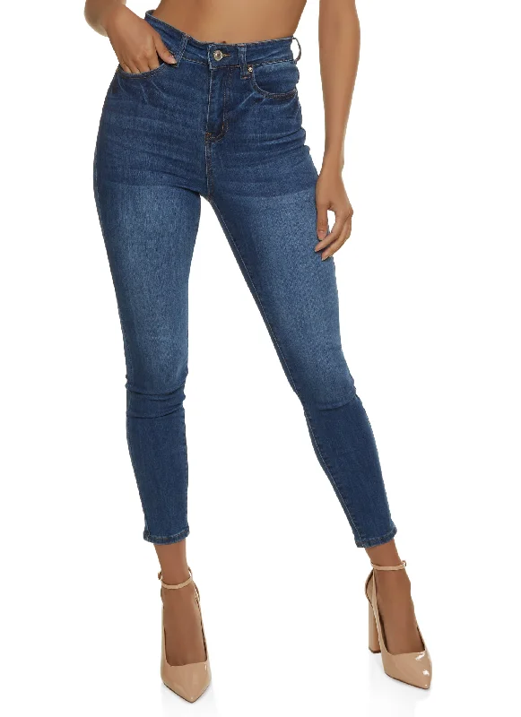 WAX Whiskered Skinny Ankle Jeans