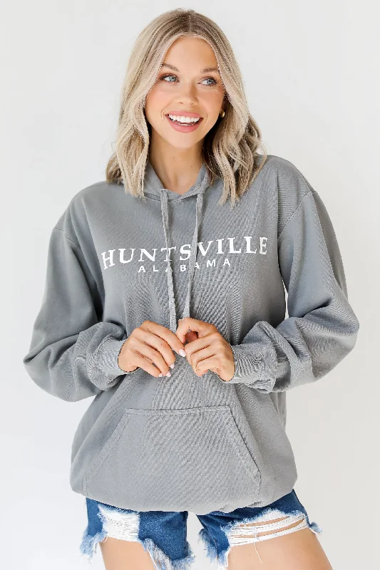 Grey Huntsville Alabama Hoodie