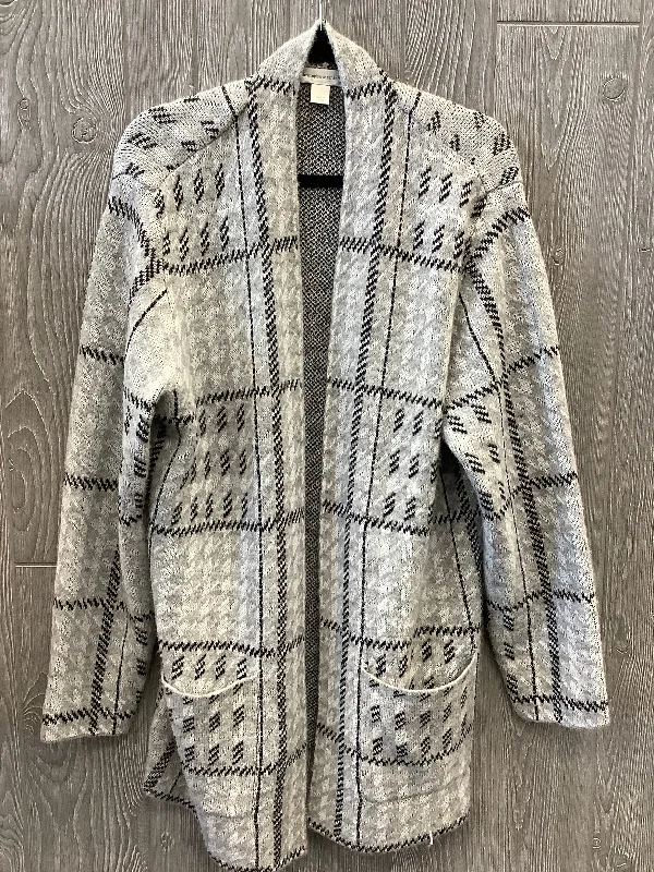 Sweater Cardigan By Christopher And Banks In Grey, Size: L