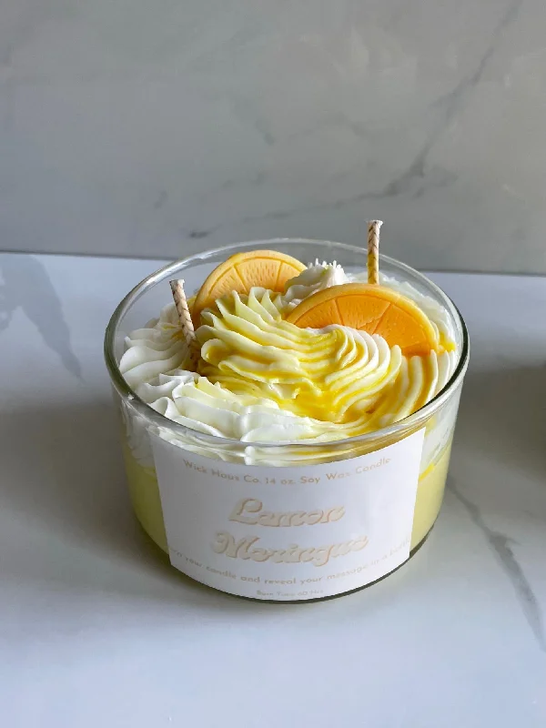 Lemon Meringue Dessert Candle