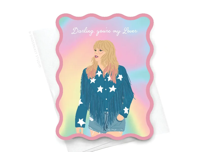 Wavy Die Cut TS Lover Notecard