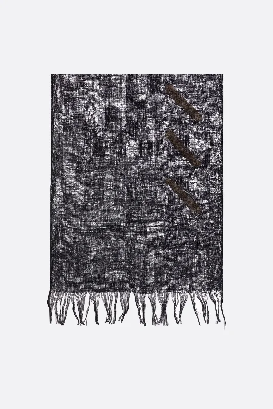 Needle Stitch wool scarf