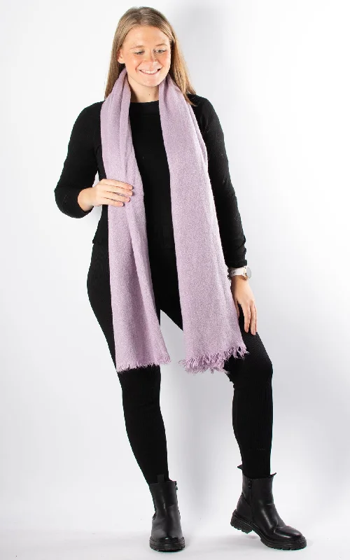 Frayed Edge Scarf | Purple