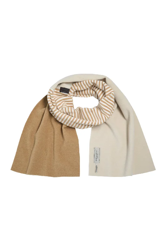 NO WASTE SCARF - 4063NW - CAMEL/STRIPES C&OW/KIT