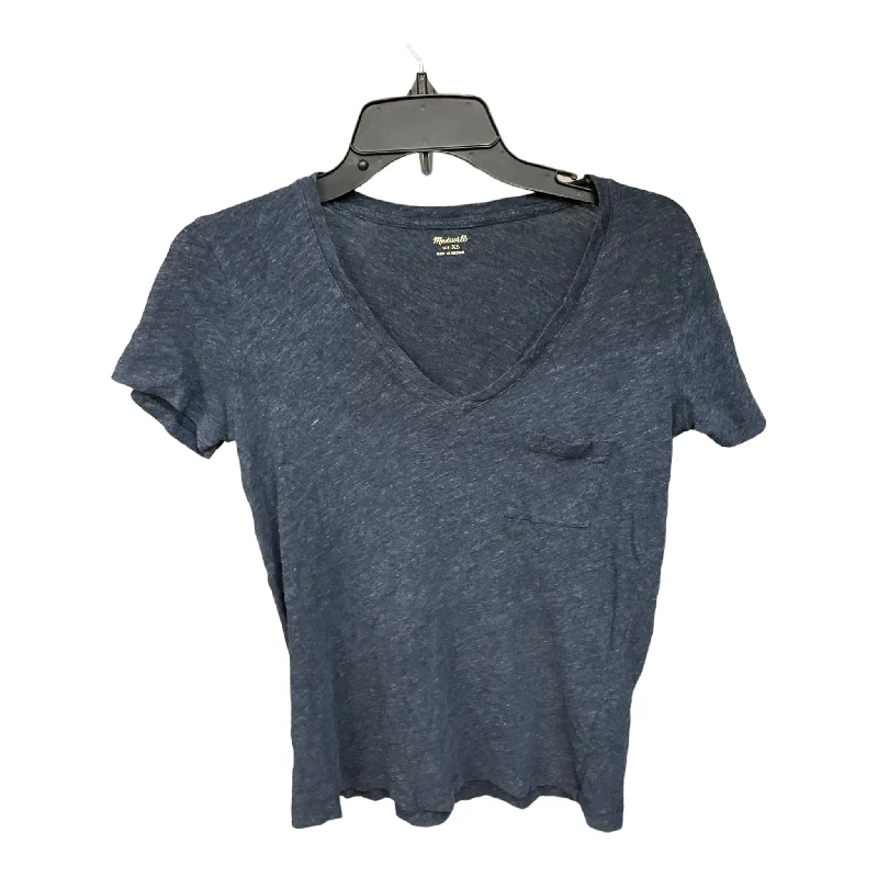 Blue Top Short Sleeve Basic Madewell, Size Xs