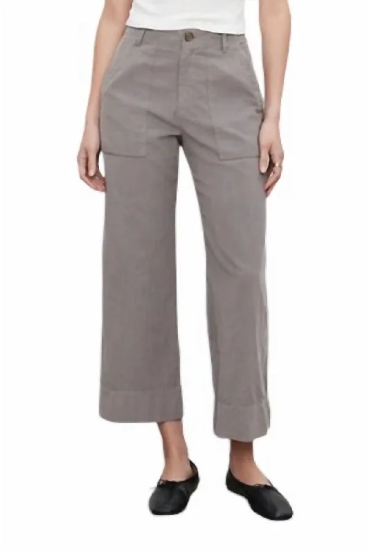 Vera Corduroy Pant In Ash