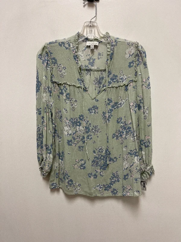 Top Long Sleeve By Lucky Brand In Green, Size: S